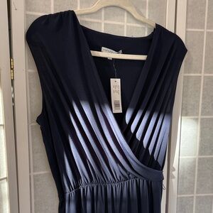 NWT Women’s Navy Wide Leg Jumpsuit Size L